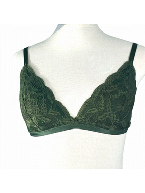 LA Senza push up bra lace padded mountain green size L